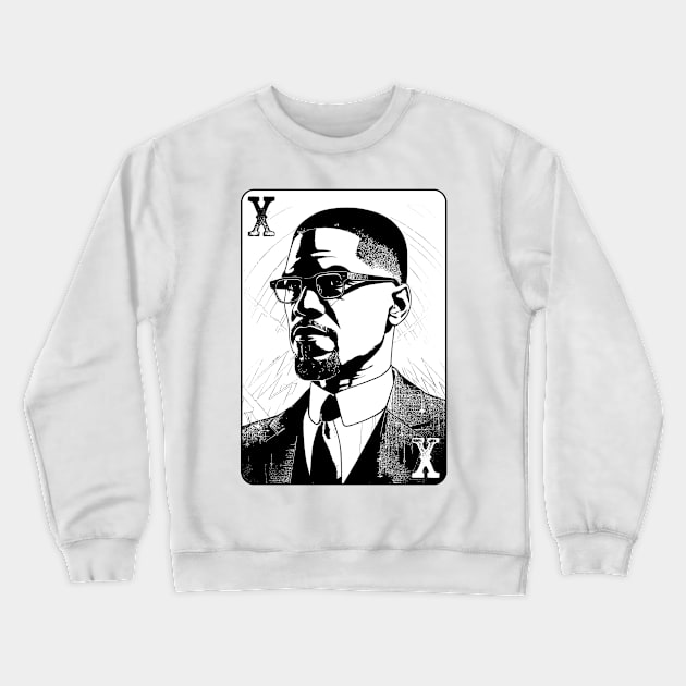 Malcolm X Crewneck Sweatshirt by DankFutura